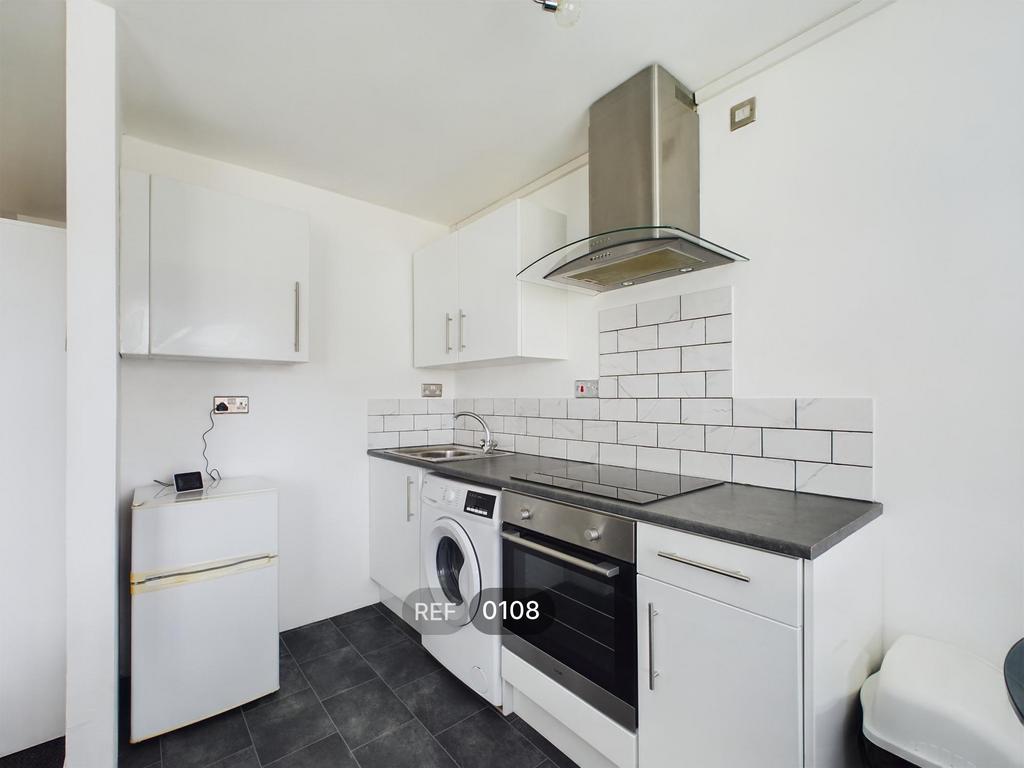 Kitchen, Living and Bedroom area