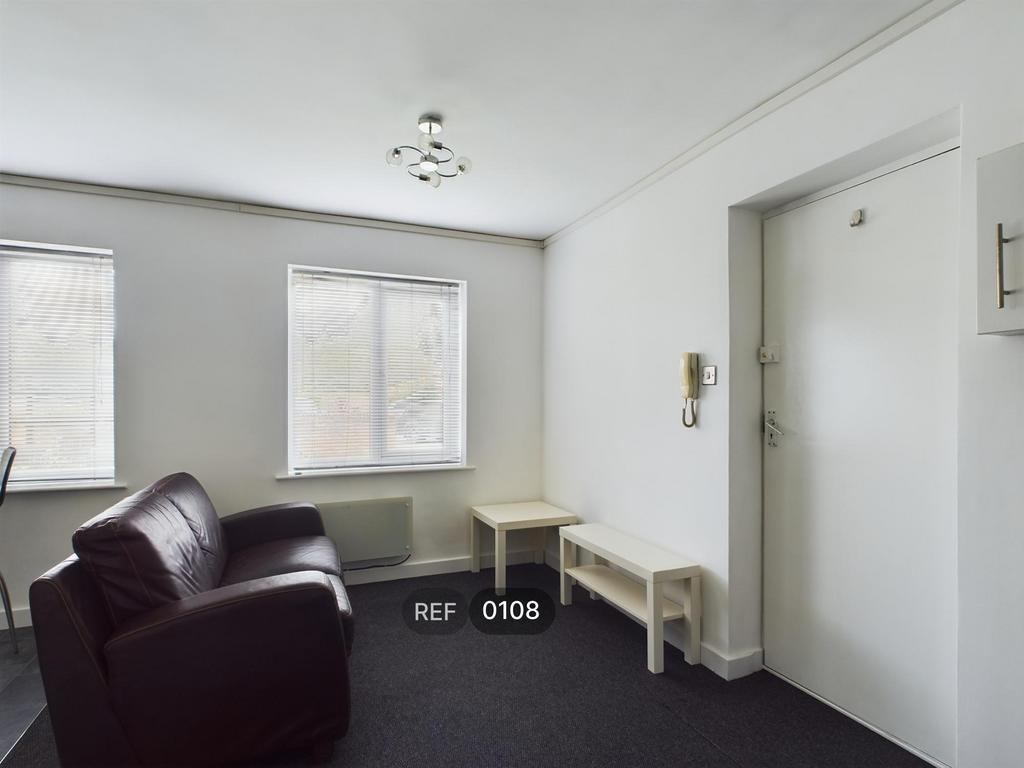 Kitchen, Living and Bedroom area