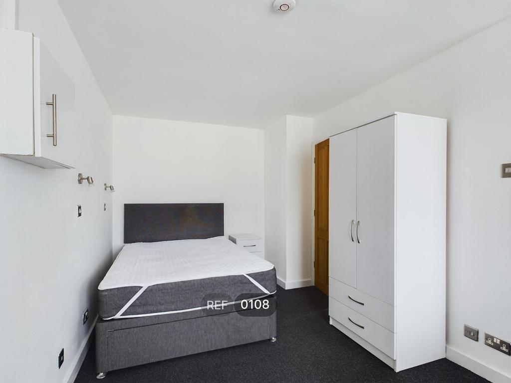 Kitchen, Living and Bedroom area
