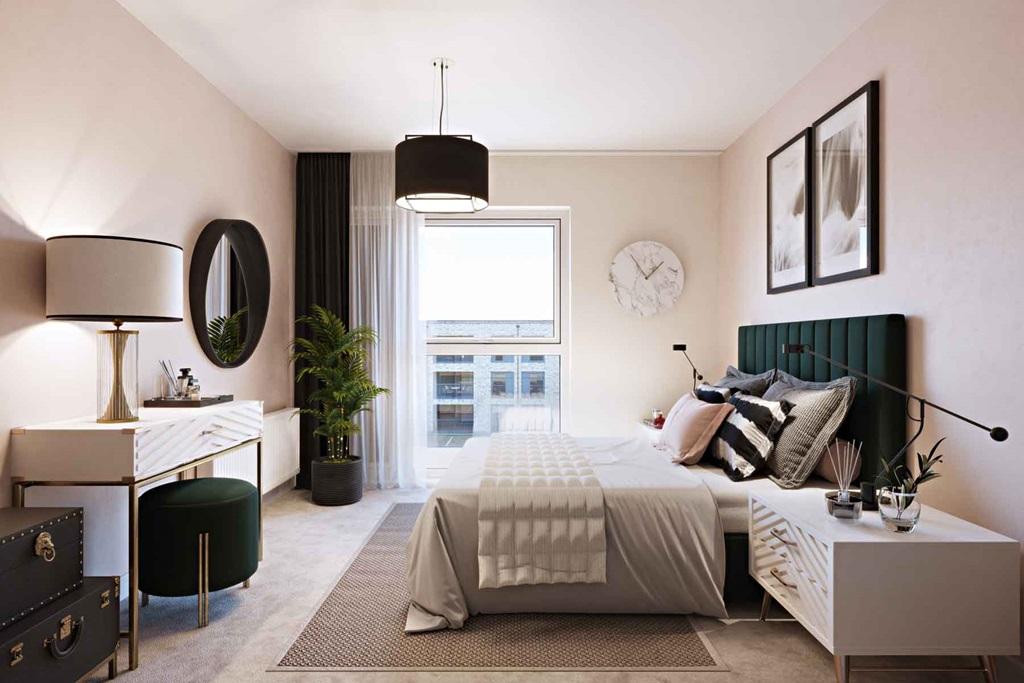 Main bedroom with space for a large bed