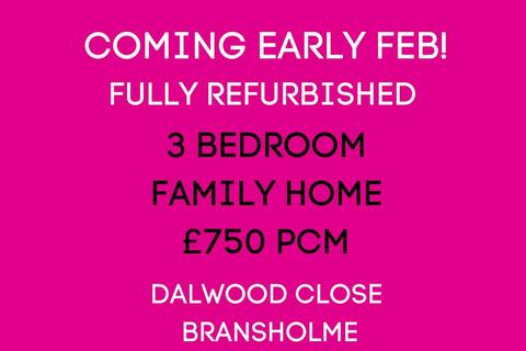 3 bedroom house to rent, Dalwood Close, Bransholme, Hull