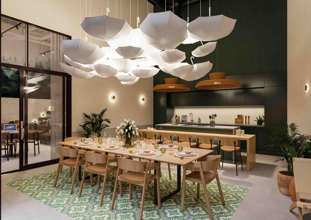 A stylish and inviting communal lounge, perfect...