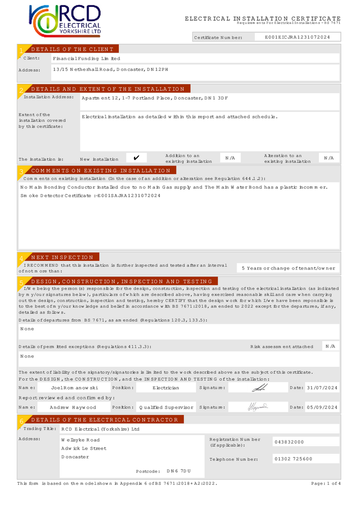 EPC Certificate