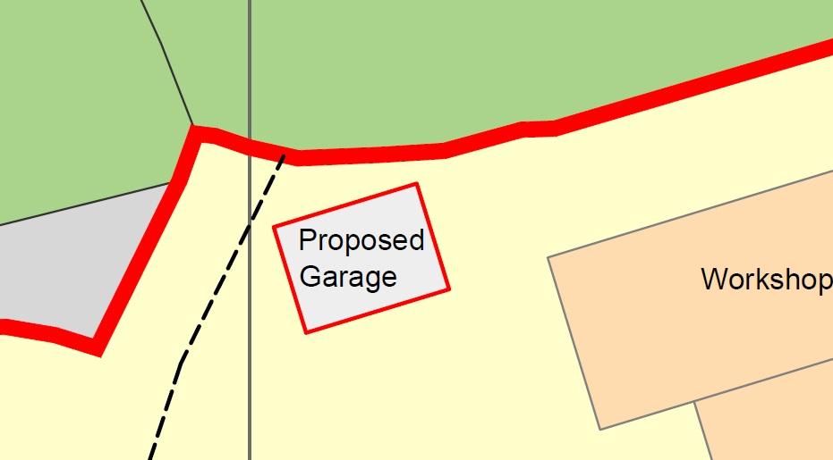 Planning permission for new garage and home office