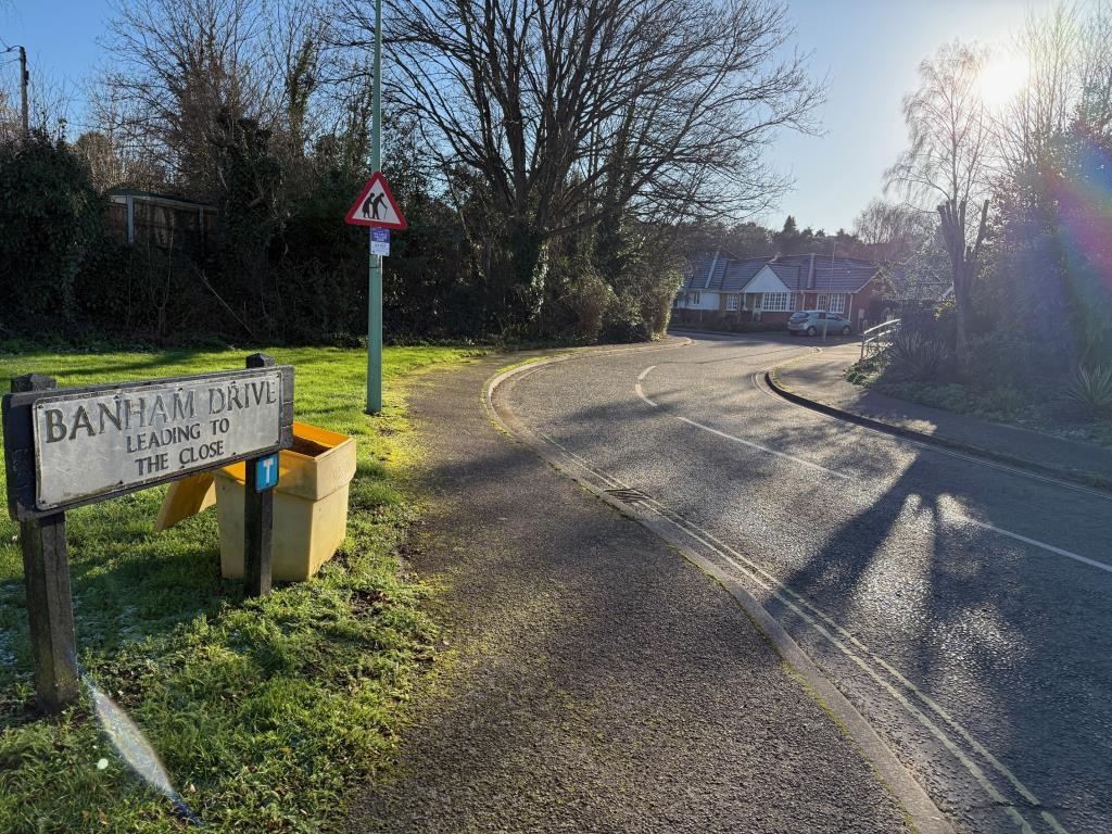 View of the entrance to the development
