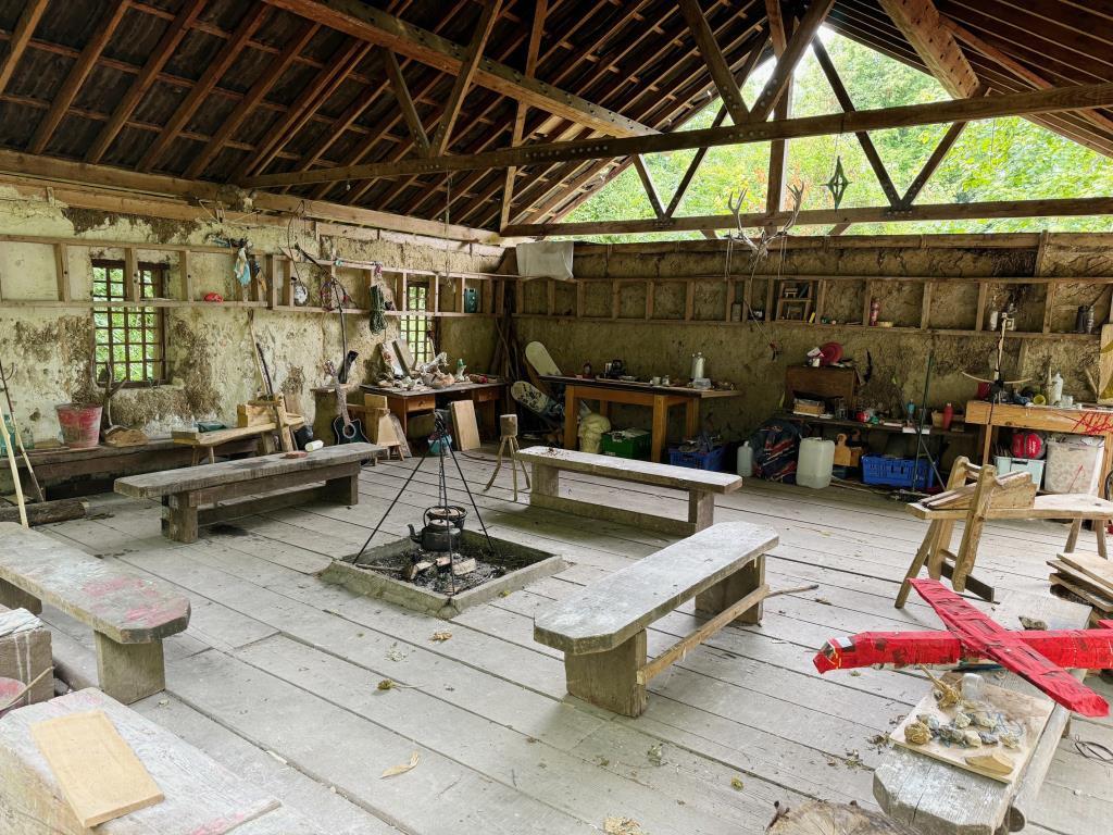 Inside outbuilding 'Moot Hall'