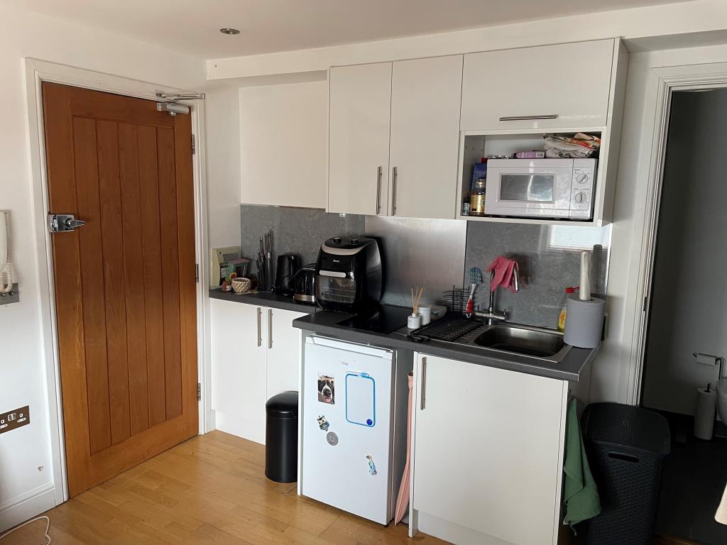 Open plan kitchen of flat 4