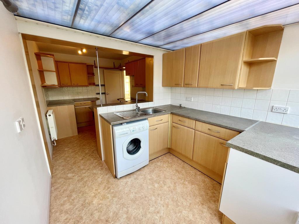Kitchen area in lean-to