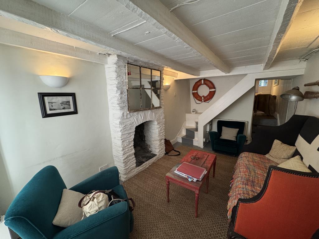 View of the living room from the front door