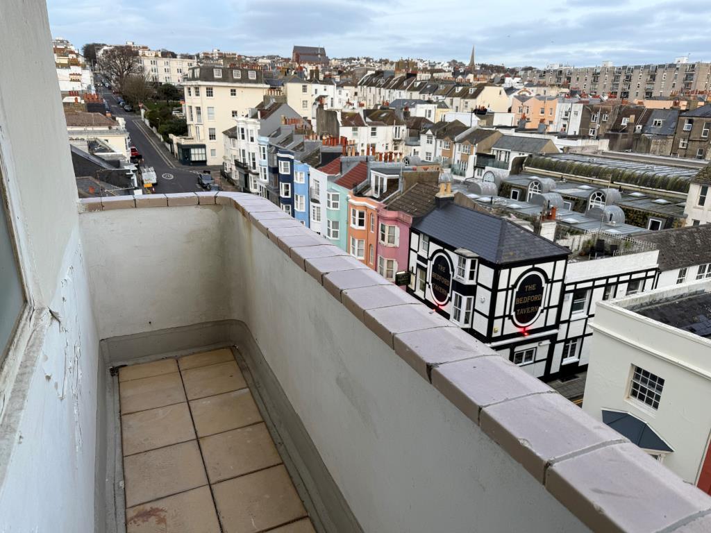 Rear of balcony with city centre views