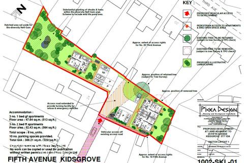 Land for sale, Fifth Avenue, Newcastle under Lyme