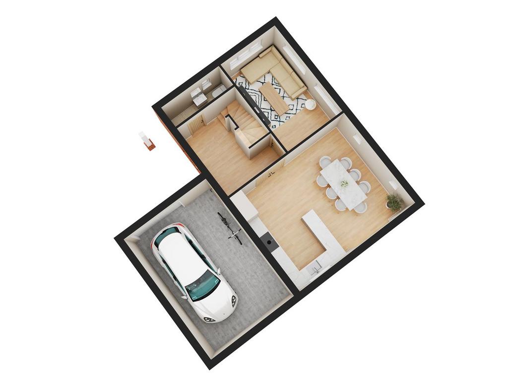 3 D Floorplan - Ground Floor