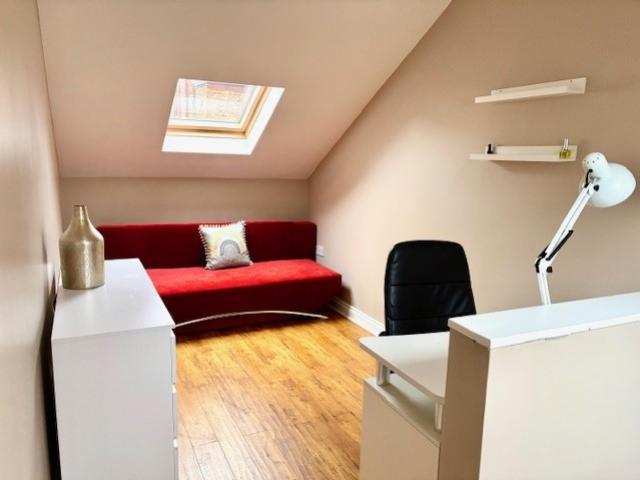 Workstation situated above garage with own access