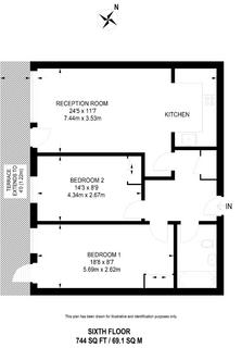 2 bedroom flat for sale, Radnor House, London Road, London, SW16