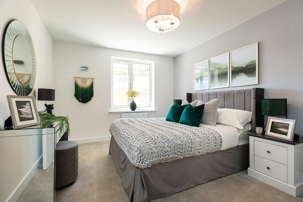 With plenty of room for bedroom furniture