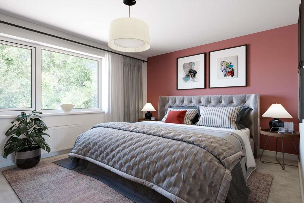 A bright and good sized bedroom