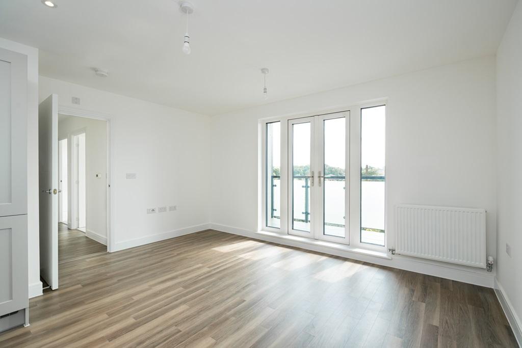 The open plan living space has ample room for...