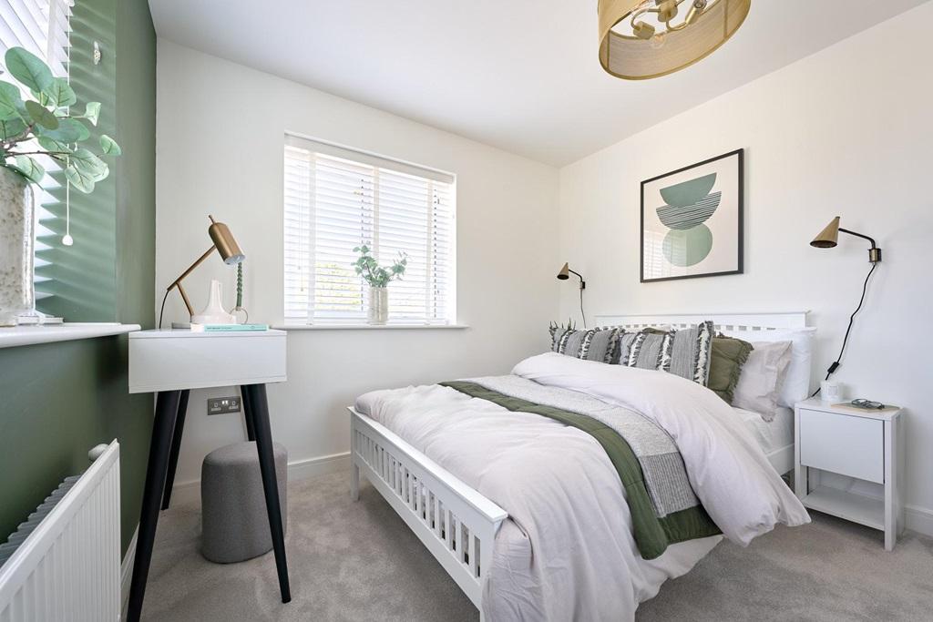 Double bedroom with plenty of storage space