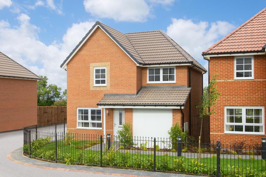 Outside view 3 bedroom detached Denby home
