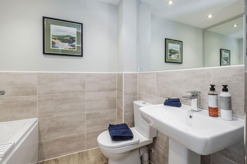Interior view of the bathroom in our 4 bed...