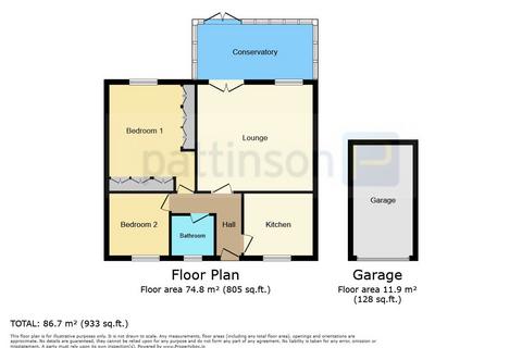 2 bedroom detached bungalow for sale, Rothbury Close, Trimdon Grange, Trimdon Station, Durham, TS29 6PD