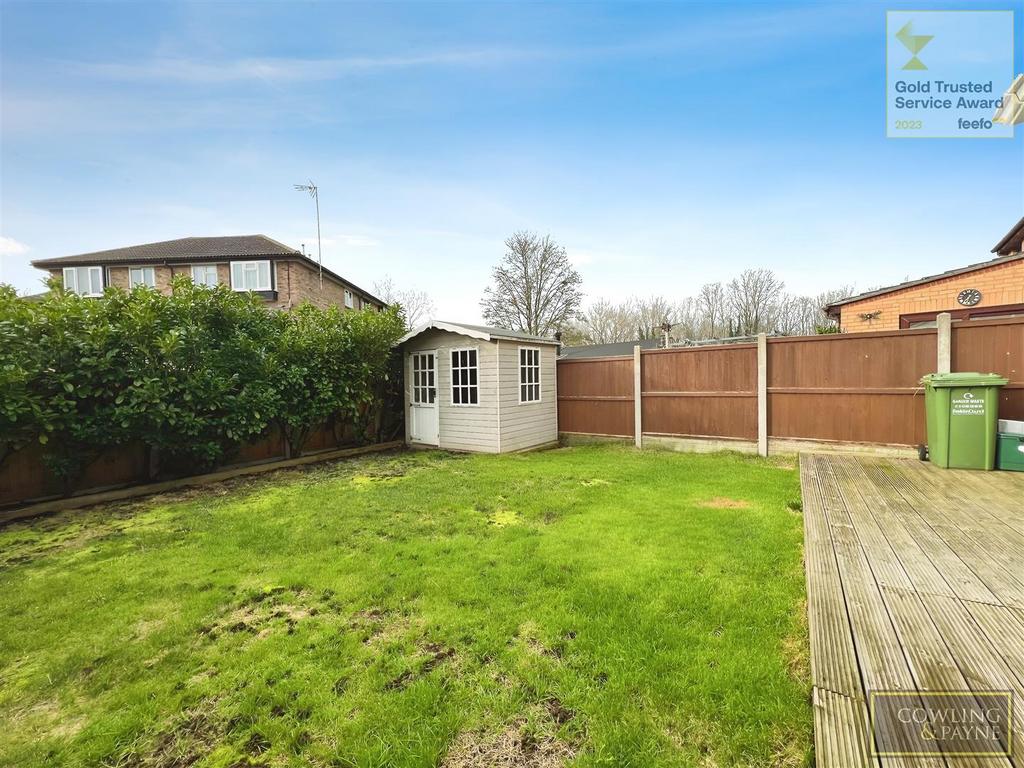 Rear garden with decking
