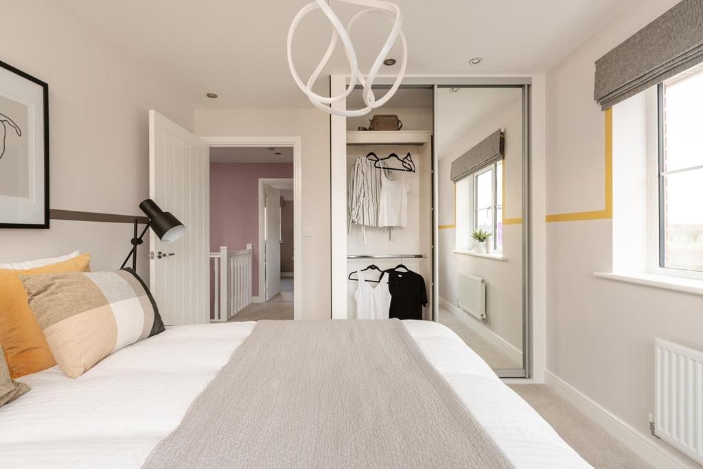 There's space for freestanding or fitted wardrobes