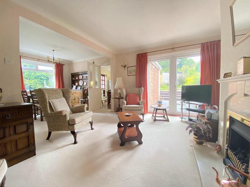 Open plan living dining room