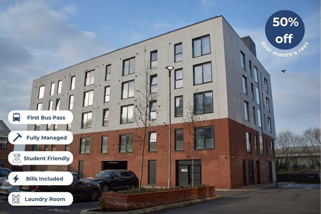 This modern student accommodation features a sp...