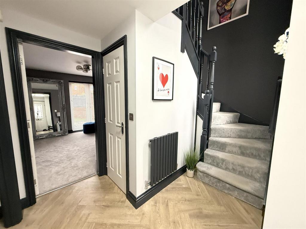 Initial t shaped entrance hall