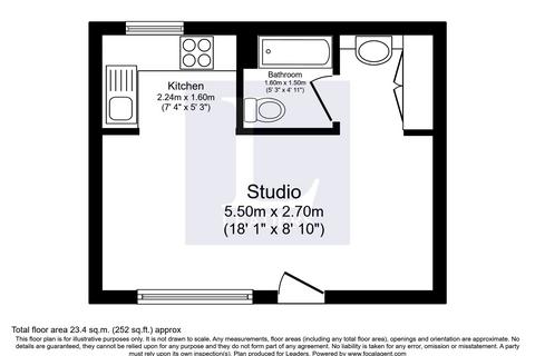 Studio to rent, Daisy Mead, Waterlooville