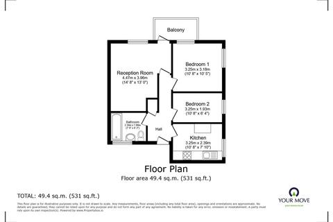 2 bedroom flat for sale, St. Mary's Road, London SE15