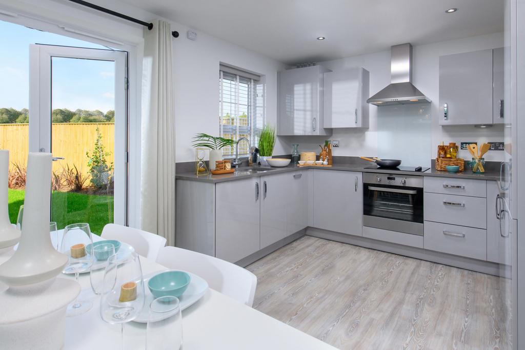 Internal image of the Ellerton kitchen dining...