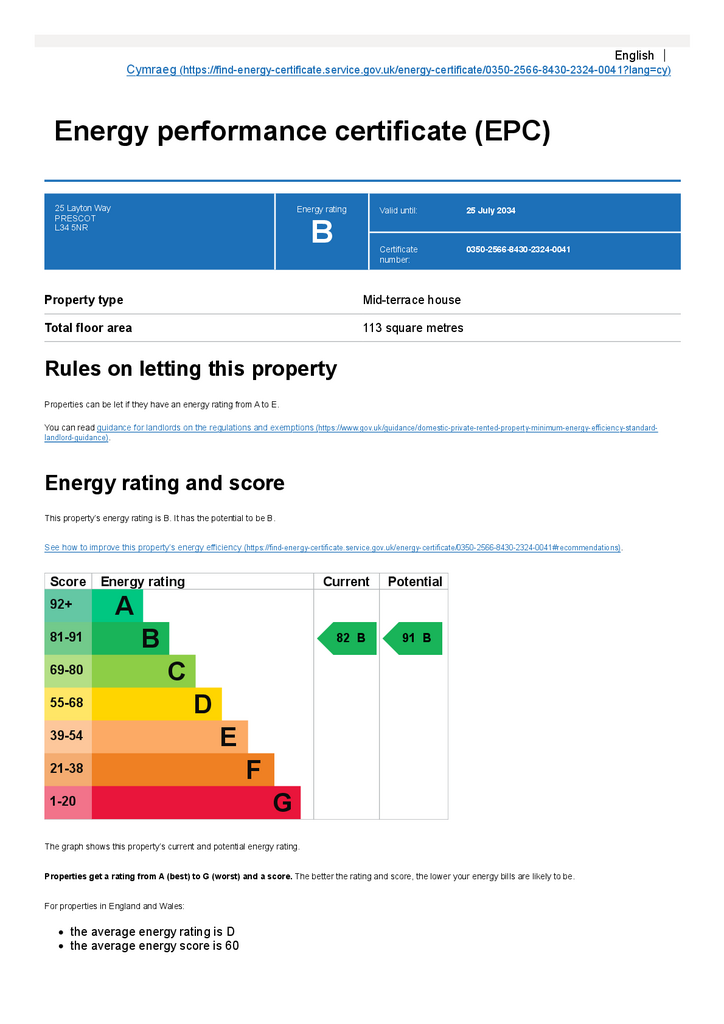 EPC Certificate