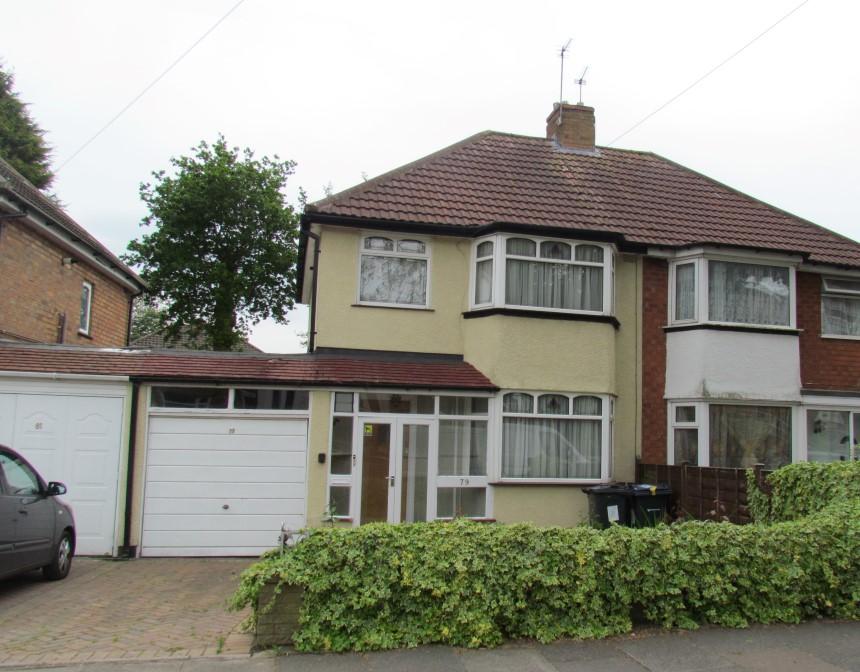 Bilton Grange Road, Yardley, Birmingham, B26 2JX 3 bed semidetached house £92,000
