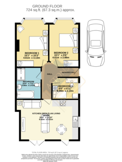 3 bedroom bungalow for sale, Linford Avenue, Newport Pagnell