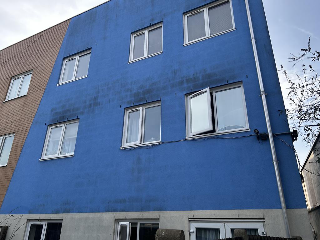 Rear of the building