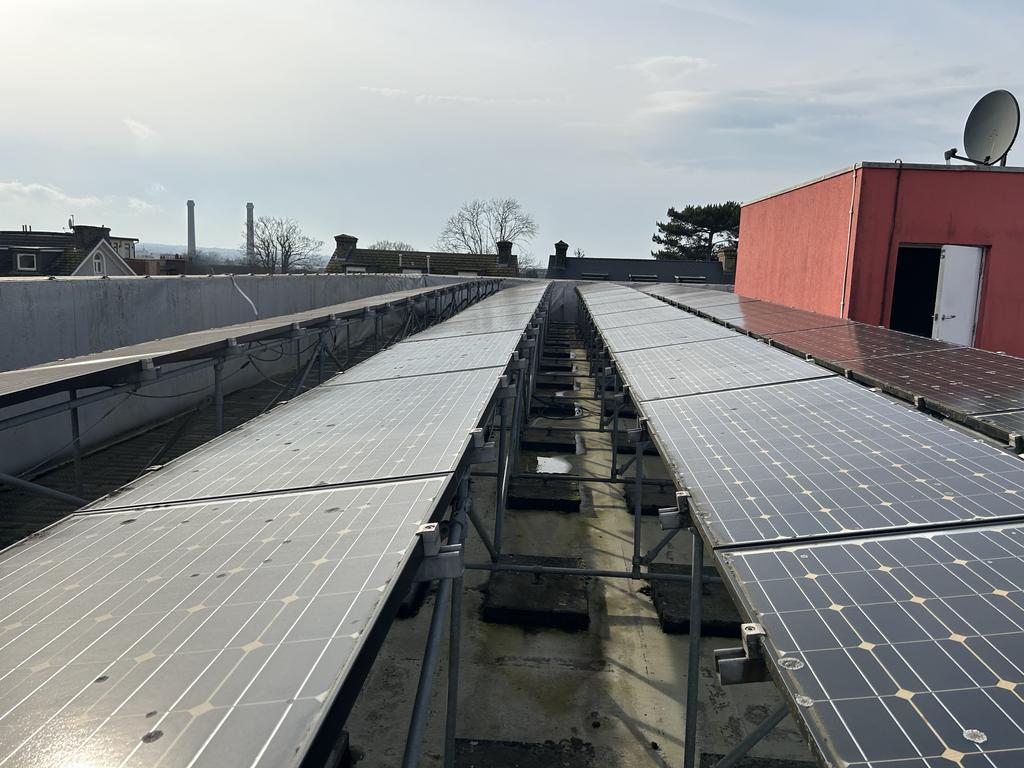 The building roof
