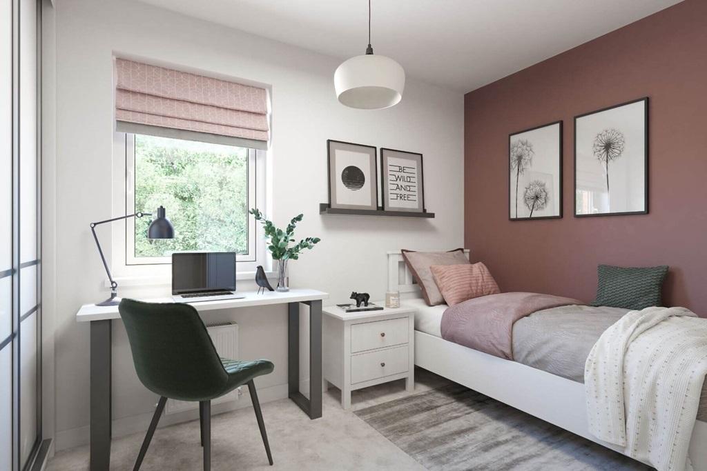 Useful home study space if needed