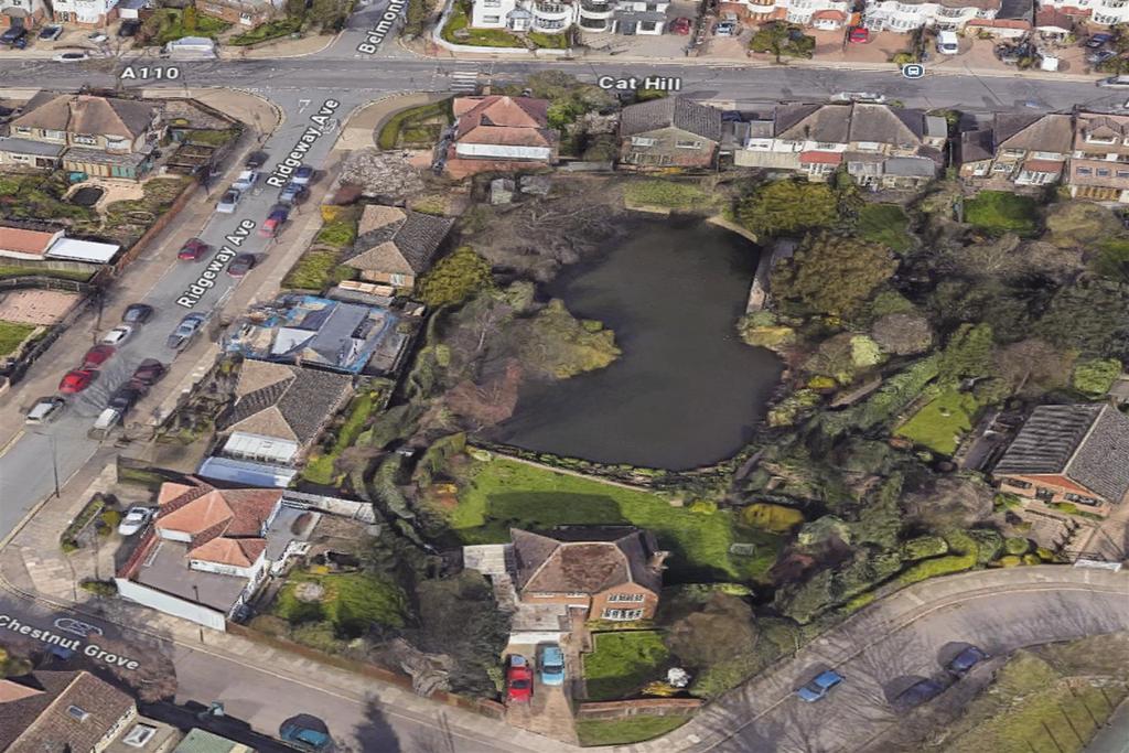 Aerial view of the whole site: