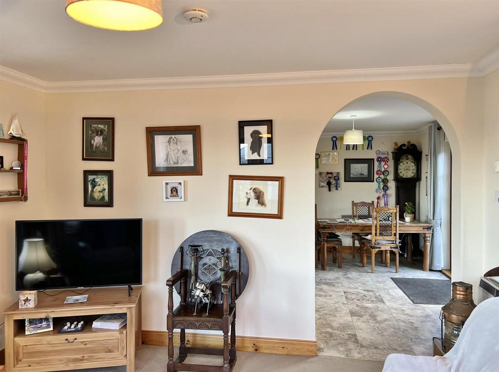 Lounge to dining space