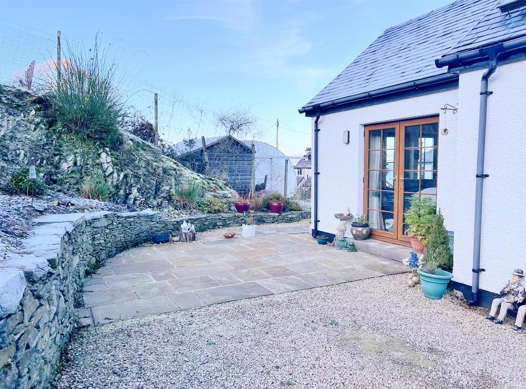 Rear patio and french doors