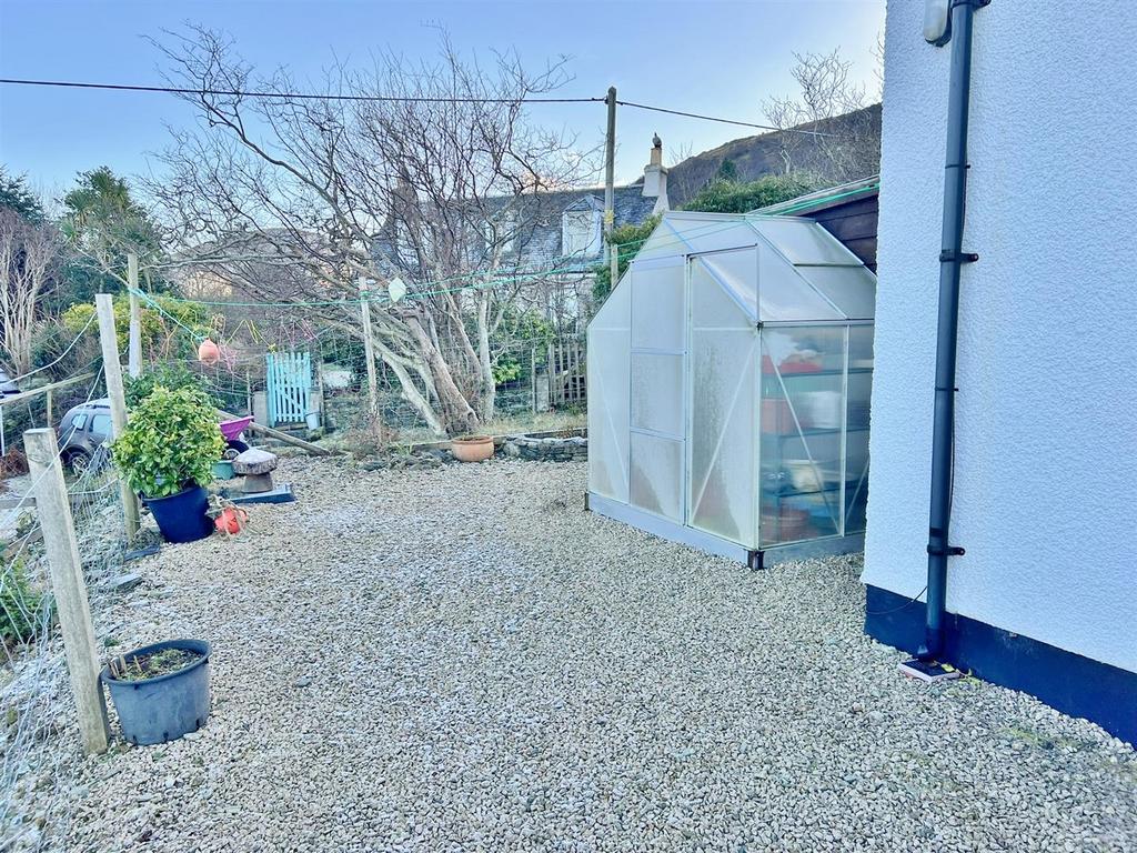 Green house and timber shed