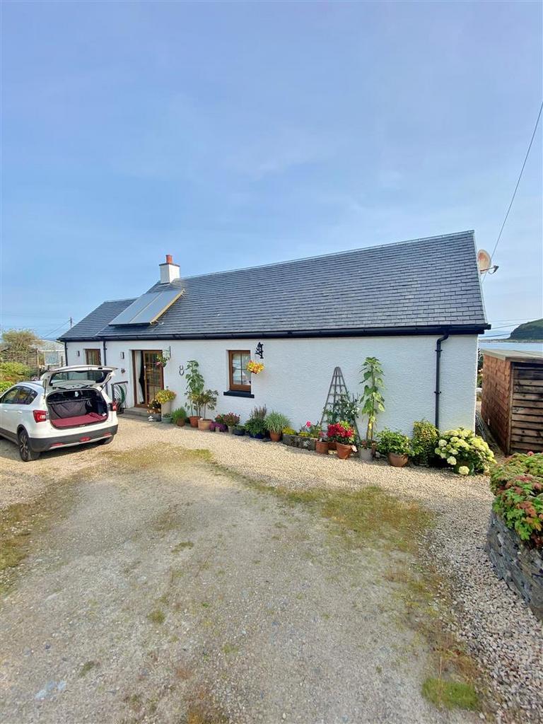 Summer driveway and rear of house