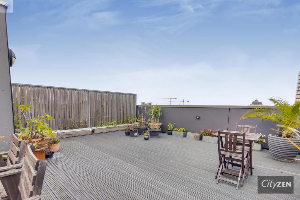 Communal roof terrace view