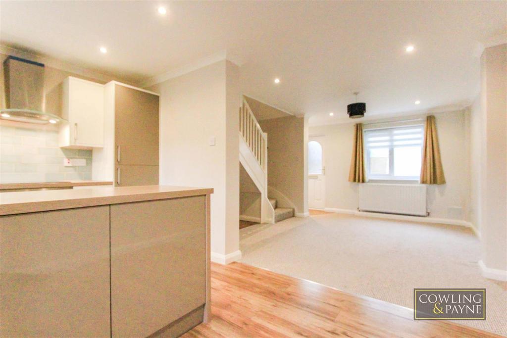 Kitchen open planned to living room