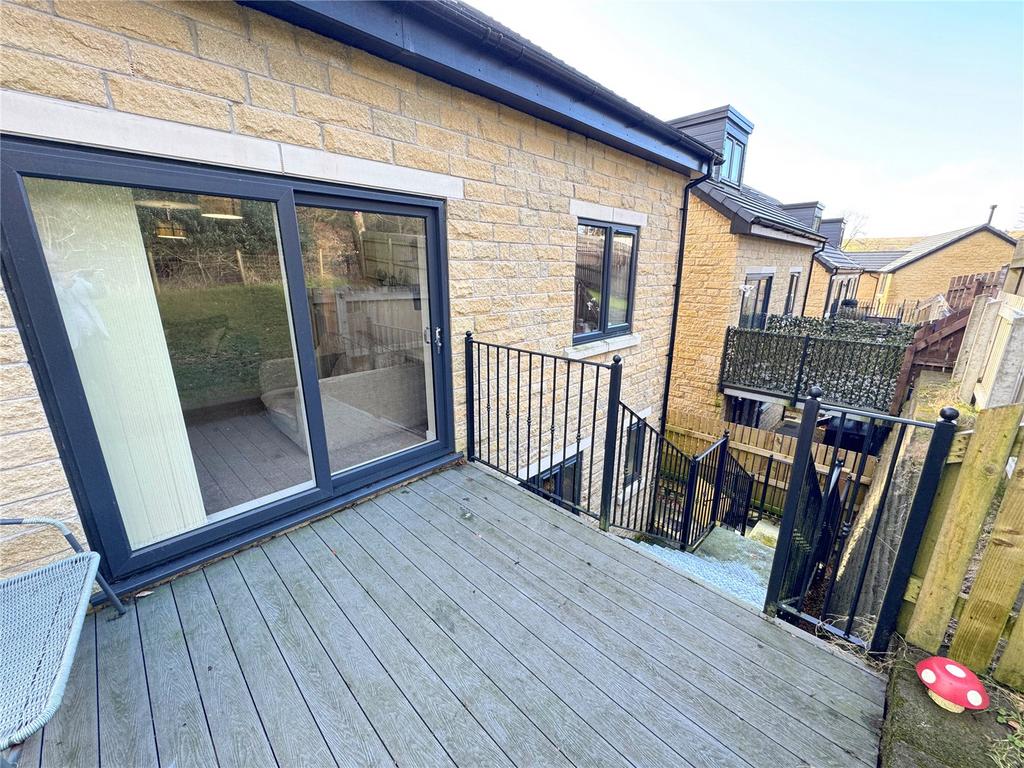 Rear Deck Stairs.
