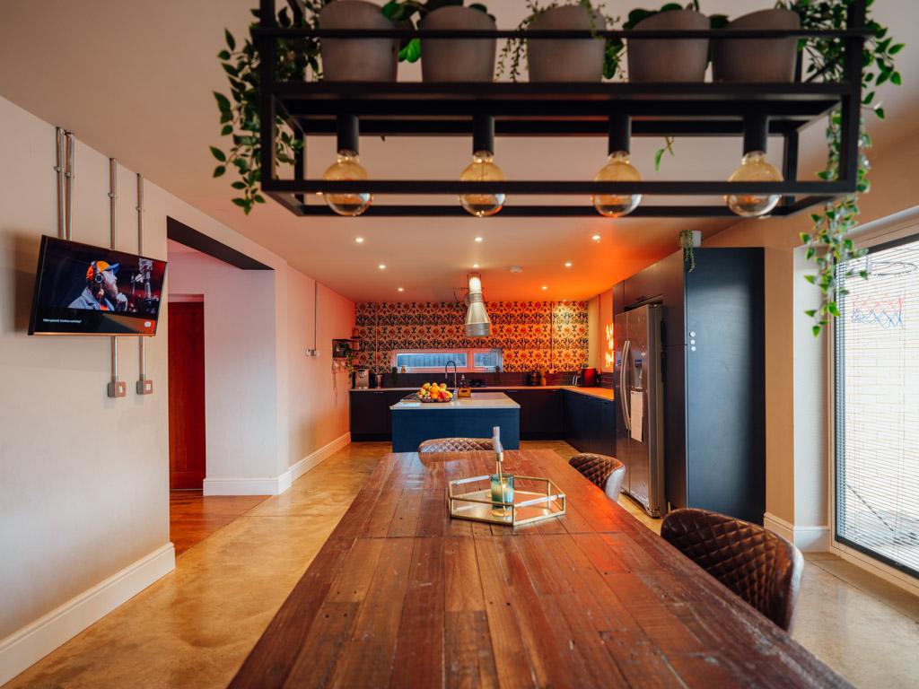 Kitchen, Dining, and Family Room