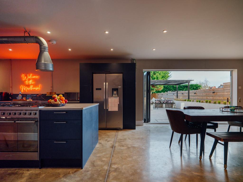 Kitchen, Dining, and Family Room