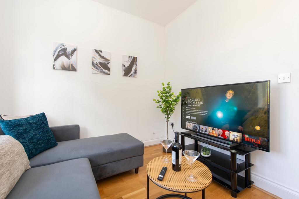 A stylish and inviting large modern living room...